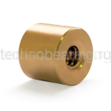 Гайка трапецеидальная (бронза) d=14 мм, шаг резьбы 3 мм (прав. резьба), LRM 14-3-D FLI