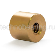 Гайка трапецеидальная (бронза) d=14 мм, шаг резьбы 3 мм (прав. резьба), LRM 14-3-D FLI