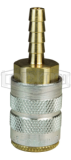 1/4in БРС серия F, розетка, хвостовик под шланг (латунь) 2FS3-B DIXON