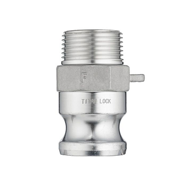 Камлок алюминиевый тип F ниппель, наруж. резьба BSP 2 1/2", TL250FAL TITAN LOCK