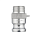 Камлок алюминиевый тип F ниппель, наруж. резьба BSP 2 1/2", TL250FAL TITAN LOCK