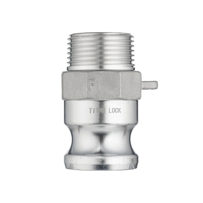 Камлок алюминиевый тип F серия "EcoLine", ниппель наруж. резьба BSP 2 1/2", TL250FAL-EL TITAN LOCK