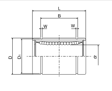Линейный подшипник LM6-UU ISKRA
