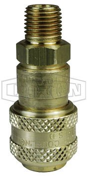 1/2in БРС серия D, розетка, резьба NPT (латунь) 4DM4-B DIXON