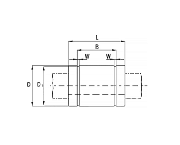 Линейный подшипник LME50-UU-OP ISKRA