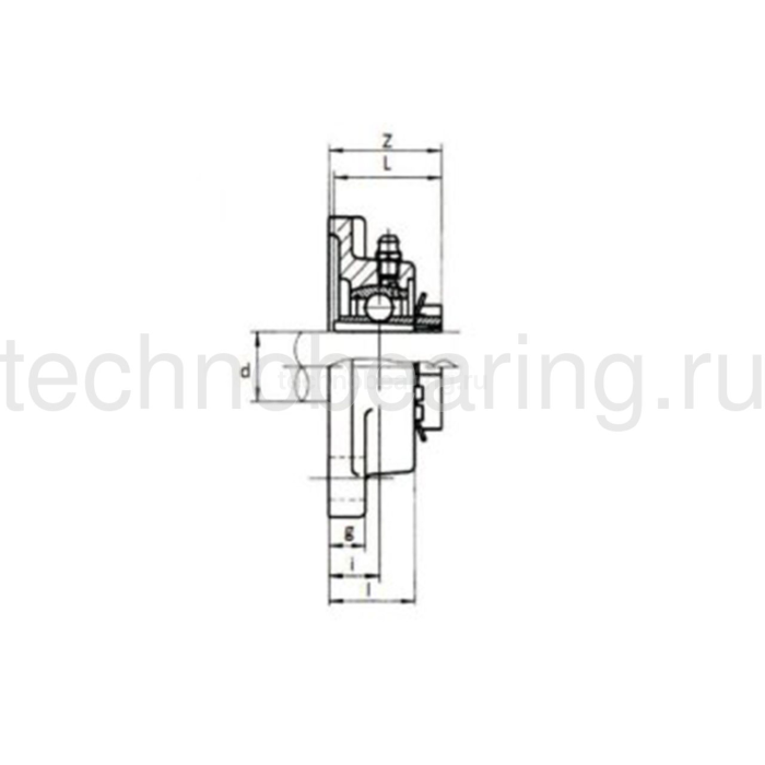 Подшипниковый узел UKF207+H2307 TECHNIX — детальное фото 2