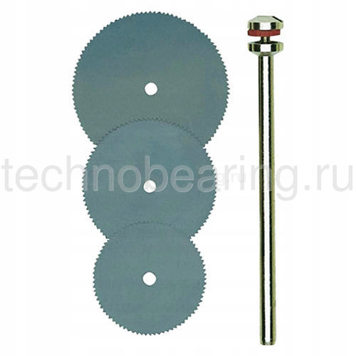 Отрезные диски из пружинной стали, 3  шт. (16, 19 и 22 мм) с дискодержателем 28830 Proxxon