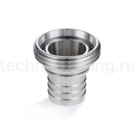 Резьбовой штуцер под рукав DIN 11851 DN40 нерж. 316 TL40THRSS TITAN LOCK