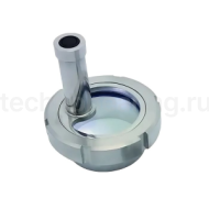 Диоптр гаечный под сварку, нержавеющий, с подсветкой DN100, TL100DWWDB TITAN LOCK