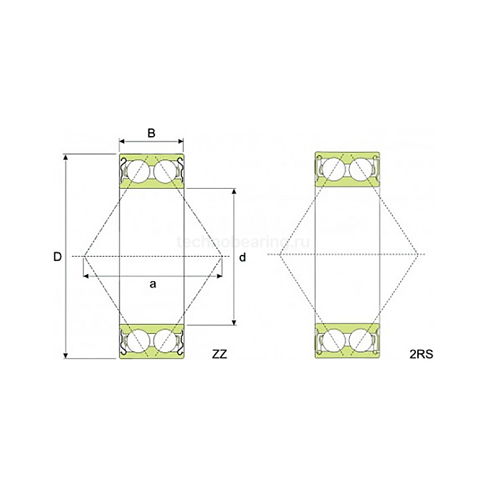 Подшипник 3205-2RS FKD