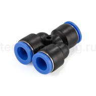 Фитинг цанговый Y-образный, 6 мм, пластик, тип PY, TLP-PY6 TITAN LOCK