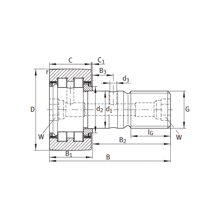 Подшипник PWKR47-2RS-A INA