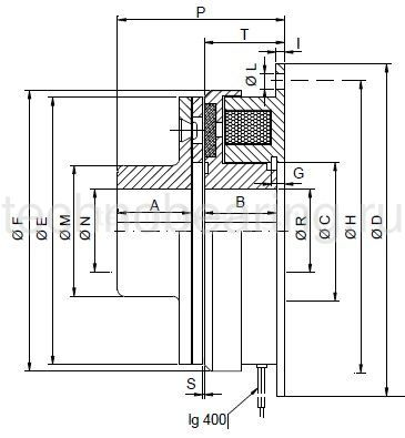 Муфта электромагнитная дисковая DSM100-2 Corbetta
