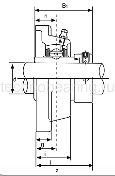 Подшипниковый узел HCF207 ISB