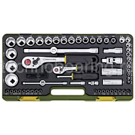 Полный набор дюймового инструмента с флажковыми трещотками, 65  поз. (5/32" до 1 3/8") 23294 Proxxon