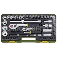 Полный набор дюймового инструмента с флажковыми трещотками, 65  поз. (5/32" до 1 3/8") 23294 Proxxon