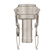 Камлок нержавеющий тип C, розетка с хвостовиком 1", AISI316 , TL100CSS316 TITAN LOCK — сопутствующий товар