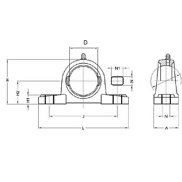 Корпус высокотемпературного подшипника P207PW BECO