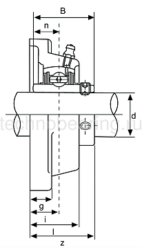 Корпус подшипника (бел. пласт.) UCF210PLTBCORPO ISB