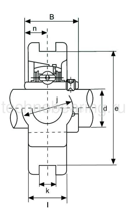 Корпус подшипника (черн. пласт.) UCT210PLTBCORPO ISB