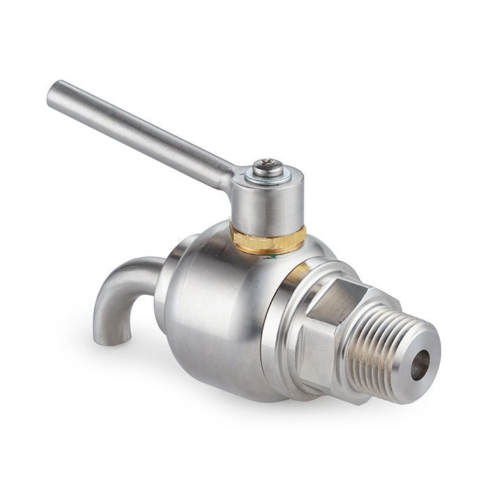 Пробоотборный кран нерж. 316, DN6, TLSC6SS TITAN LOCK