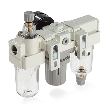 Блок подготовки воздуха AC 3000-02/03, 1/4"-3/8" 2000 л/мин, TLP-AC3000-02/03 TITAN LOCK