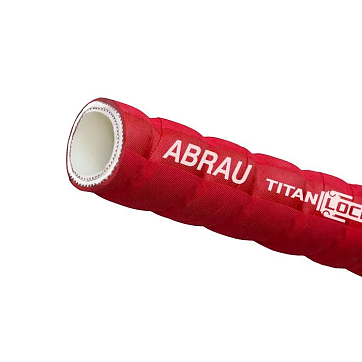 Рукав для спиртов пищевой гофрированный «ABRAU» (красный), вн. диам. 38 мм, -40C, UHMWPE, нап-всас.,
