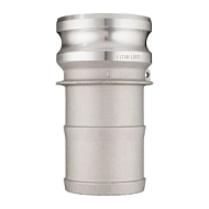 Камлок алюминиевый тип E, ниппель с хвостовиком 4", TL400EAL TITAN LOCK