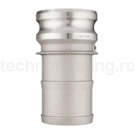 Камлок алюминиевый тип E серия "EcoLine", ниппель с хвостовиком 6", TL600EAL-EL TITAN LOCK