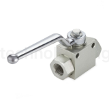 Гидравлический шаровой кран, 3/8", типа ВР-ВР, с креп. отв., сталь TLHYDV3/8F TITAN LOCK
