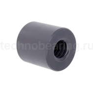 Гайка трапецеидальная (нейлон) d=20 мм, шаг резьбы 4 мм (прав. резьба), LKM 20-4-D ISKRA