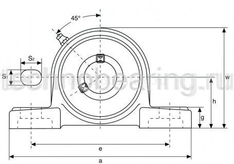 Подшипниковый узел UCP206 TECHNIX