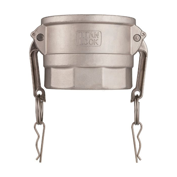 Камлок нержавеющий тип D серия "EcoLine" розетка, внутр. резьба BSP 8", AISI304, TL800DSS-EL TITAN LOCK