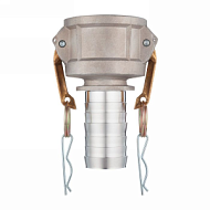 Камлок алюминиевый тип C, 4", розетка с хвостовиком под рукав 3", TL4030CAL TITAN LOCK