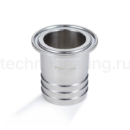 Штуцер CLAMP под рукав DN32 нерж. 316, DIN TL32CLH TITAN LOCK