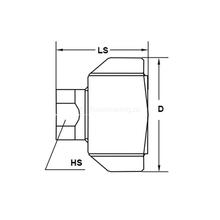 БРС серия G (WS) резьбовая, розетка с крыльчатой гайкой, нерж.сталь 304, 1 1/4in TL10GFS TITAN LOCK
