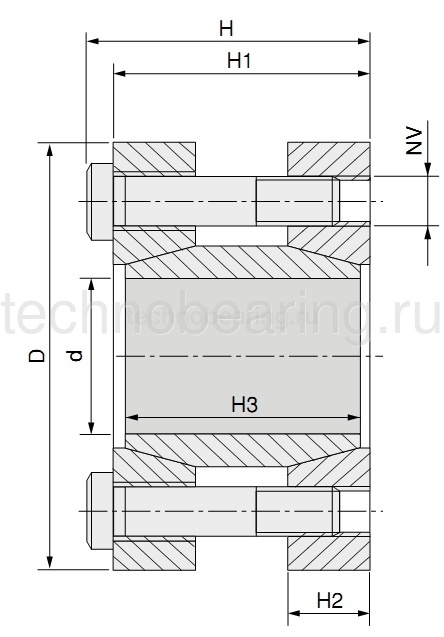 Зажимная втулка KLMM045 (PHF FX130-45x85) Sati