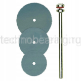 Отрезные диски из пружинной стали, 3  шт. (16, 19 и 22 мм) с дискодержателем 28830 Proxxon