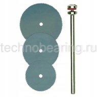 Отрезные диски из пружинной стали, 3  шт. (16, 19 и 22 мм) с дискодержателем 28830 Proxxon