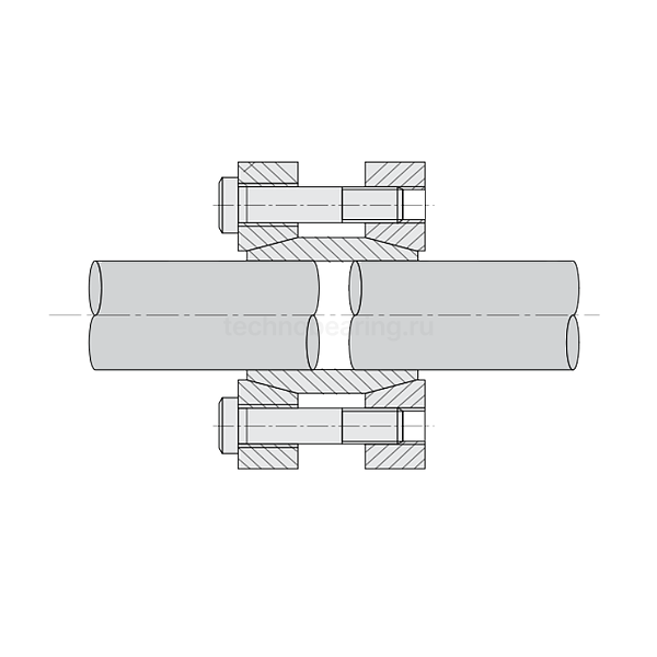 Зажимная втулка KLMM040 (PHF FX130-40x75) ISKRA