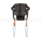 Камлок полипропиленовый тип B розетка, наруж. резьба BSP 1 1/2", TL150BPP TITAN LOCK