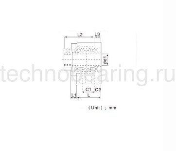 Опора ШВП BK17 TECHNIX