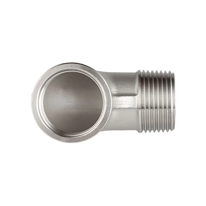 Отвод 90° нержавеющий (уголок) НР/ВР, 1 1/2" AISI304 TL150ELMF TITAN LOCK