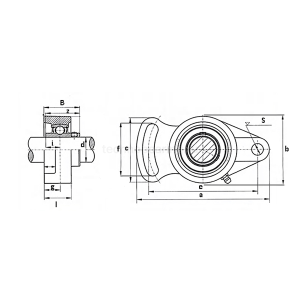 Подшипниковый узел UCFA205 TECHNIX