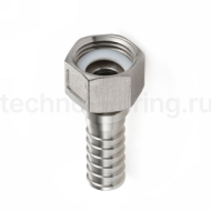 Штуцер для пара  DIN 2826, с концом под рукав, нерж.сталь 316, вн.резьба, 2" TLSTDIN-F2S TITAN LOCK