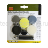 Набор для тонкой шлифовки и полирования: с удлинителем 80 мм и опорным диском на 30 мм (для быстрого крепления на «липучку») 29070 Proxxon