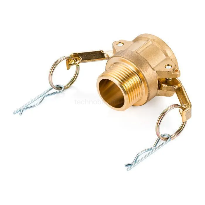 Камлок латунный тип B розетка, наруж. резьба BSP 1 1/4", TL125BBR TITAN LOCK