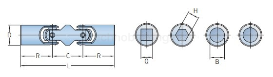 Двойной универсальный шарнир PHE UJMB63 SKF