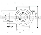 Подшипниковый узел UCT205 TECHNIX