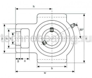 Подшипниковый узел UCT205 TECHNIX